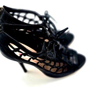 Plenty By Tracy Reese Women's Zebra Open Toe High Heel